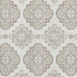 5' X 8' Ivory And Beige Medallion Washable Area Rug With UV Protection