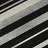 8' X 10' Black Ivory And Gray Striped Washable Area Rug With UV Protection