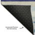 5' X 8' Blue Ivory And Beige Striped Washable Area Rug With UV Protection
