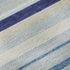 5' X 8' Blue Ivory And Beige Striped Washable Area Rug With UV Protection