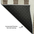 5' X 8' Brown And Ivory Geometric Washable Area Rug With UV Protection