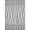 5' X 8' Gray And Ivory Geometric Washable Area Rug With UV Protection
