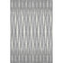 5' X 8' Gray And Ivory Geometric Washable Area Rug With UV Protection