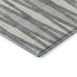 5' X 8' Gray And Ivory Geometric Washable Area Rug With UV Protection