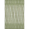 5' X 8' Green And Ivory Geometric Washable Area Rug With UV Protection