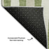5' X 8' Green And Ivory Geometric Washable Area Rug With UV Protection