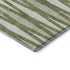 5' X 8' Green And Ivory Geometric Washable Area Rug With UV Protection