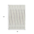 8' X 10' Ivory And Beige Geometric Washable Area Rug With UV Protection
