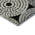 5' X 8' Black Beige And Ivory Geometric Washable Area Rug With UV Protection