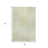 5' X 8' Mint Green Gray And Olive Green Geometric Washable Area Rug With UV Protection