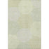 5' X 8' Mint Green Gray And Olive Green Geometric Washable Area Rug With UV Protection
