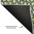 5' X 8' Olive Green Beige And Ivory Geometric Washable Area Rug With UV Protection