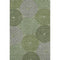 8' X 10' Olive Green Beige And Ivory Geometric Washable Area Rug With UV Protection