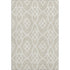 8' X 10' Beige And Ivory Trellis Washable Area Rug With UV Protection