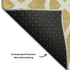 8' X 10' Gold And Ivory Trellis Washable Area Rug With UV Protection