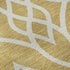8' X 10' Gold And Ivory Trellis Washable Area Rug With UV Protection