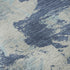 8' X 10' Navy Blue Silver And Sky Blue Floral Washable Area Rug With UV Protection
