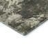 5' X 8' Olive Green Beige And Ivory Floral Washable Area Rug With UV Protection
