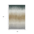 5' X 8' Charcoal Gold And Gray Striped Washable Area Rug With UV Protection