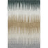 5' X 8' Charcoal Gold And Gray Striped Washable Area Rug With UV Protection
