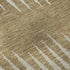5' X 8' Charcoal Gold And Gray Striped Washable Area Rug With UV Protection