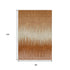 8' X 10' Copper And Beige Striped Washable Area Rug With UV Protection