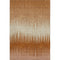 8' X 10' Copper And Beige Striped Washable Area Rug With UV Protection