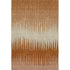 8' X 10' Copper And Beige Striped Washable Area Rug With UV Protection