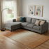 8' X 10' Copper And Beige Striped Washable Area Rug With UV Protection