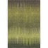 5' X 8' Olive Green Gray And Fern Green Striped Washable Area Rug With UV Protection