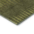 5' X 8' Olive Green Gray And Fern Green Striped Washable Area Rug With UV Protection