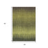 5' X 8' Olive Green Gray And Fern Green Striped Washable Area Rug With UV Protection