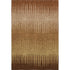 9' X 12' Rust Copper And Beige Striped Washable Area Rug With UV Protection