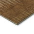 9' X 12' Rust Copper And Beige Striped Washable Area Rug With UV Protection