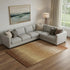 9' X 12' Rust Copper And Beige Striped Washable Area Rug With UV Protection