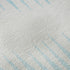 8' Sky Blue And Ivory Striped Washable Round Rug With UV Protection