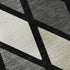 5' X 8' Black Ivory And Gray Geometric Washable Area Rug With UV Protection