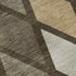 5' X 8' Brown Beige And Gold Geometric Washable Area Rug With UV Protection
