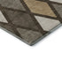 8' X 10' Brown Beige And Gold Geometric Washable Area Rug With UV Protection