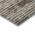 5' X 8' Brown And Ivory Striped Washable Area Rug With UV Protection