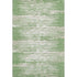 5' X 8' Green And Ivory Striped Washable Area Rug With UV Protection