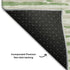 5' X 8' Green And Ivory Striped Washable Area Rug With UV Protection