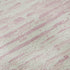 8' Pink And Ivory Striped Washable Round Rug With UV Protection