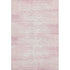 8' X 10' Pink And Ivory Striped Washable Area Rug With UV Protection