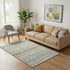 5' X 8' Beige Gold And Gray Striped Washable Area Rug With UV Protection