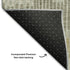 8' Beige Gold And Gray Striped Washable Round Rug With UV Protection