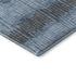 5' X 8' Blue Ivory And Gray Striped Washable Area Rug With UV Protection