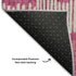 5' X 8' Blush Orange And Ivory Striped Washable Area Rug With UV Protection