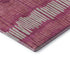 5' X 8' Blush Orange And Ivory Striped Washable Area Rug With UV Protection