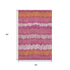 5' X 8' Blush Orange And Ivory Striped Washable Area Rug With UV Protection